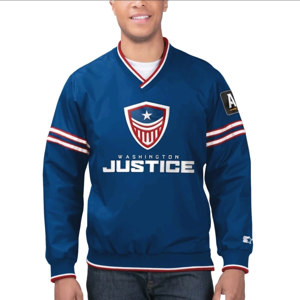 Washington Justice Starter Overwatch League Game Day Trainer Pullover Jacket Men